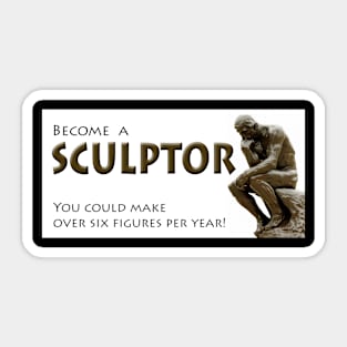 Thinking about sculpture? Sticker